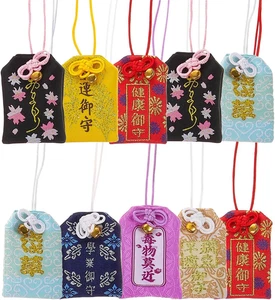 10 Stck. Japanische Omamori Glücksbringer Segen Amulette für Gesundheit & Erfolg - Bild 1 von 12