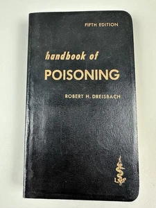 Handbook of Poisoning by Robert H. Dreisbach 5th Edition Paperback 1966 VTG - Imagen 1 de 13