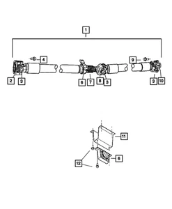 Genuine Mopar Drive Shaft Yoke 68004857AA - Picture 1 of 3