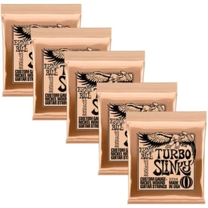 5 SETS ERNIE BALL TURBO 2224 SLINKY ELECTRIC GUITAR STRINGS 9.5-46 - Picture 1 of 9