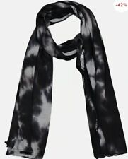 Jenni Women Tie Dye Scarf Black/Grey One Size