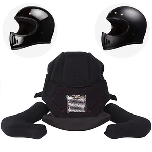Motorcycle Helmet Liner and Cheek Pads Street Motorcycle Helmet Accessories - Foto 1 di 9