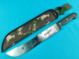 Tramontina Brazil Saw Back Camping Machete Knife w/ Sheath - Picture 1 of 22