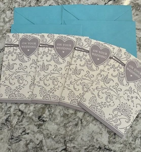 4 tarjetas - Tarjeta de felicitación con sello de 5”x7” el día de tu boda - Imagen 1 de 10