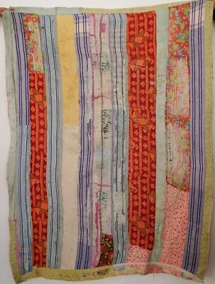 Very High Quality One Of A Kind Vintage Kantha Quilts Bedding Blankets - Image 1 of 3