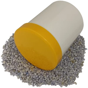 10 Salbendosen Cremedosen leer Salbenkruken Dosen 300g 375ml Deckel Orange - Bild 1 von 4