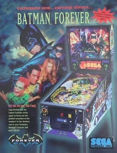Batman Forever Pinball Machine Stern Flyer - Picture 1 of 2