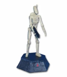 Droide de combate Guerra Galaxias Star Wars Figura Plomo ajedez PEON NEGRO #1 - Imagen 1 de 2