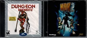 Dungeon Keeper 2 and MDK 2 PC Both Brand New XP 2 Full Version Fantastic Games - Picture 1 of 2