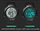 Referee Wrist Stopwatch Honhx Water Resistant Lcd Digital Rubber Sport Date