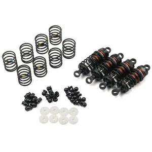 YEAH RACING ALUM. ÖLDRUCK STOSS DÄMPFER 55mm FÜR TAMIYA TT-01 TT-02 # BBG-0055BK - Bild 1 von 3