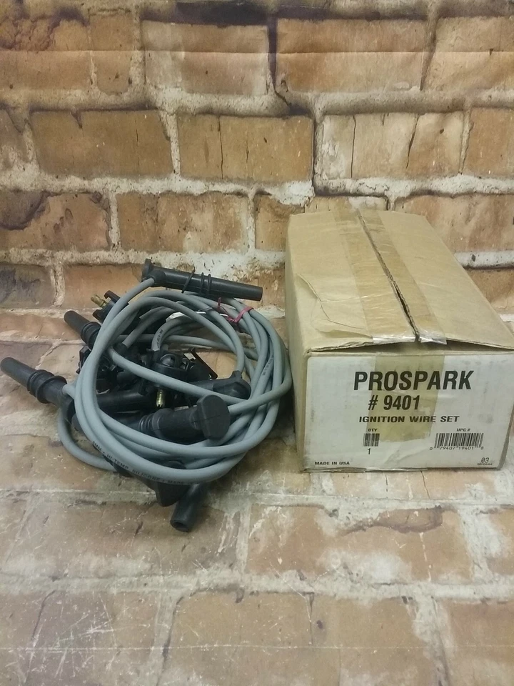 Juego de cables de bujías de encendido 9401 Pro 8 mm gris hecho en EE. UU.  Foto 1 de 1