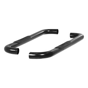 Aries 3in Round Black Nerf Bars Side Steps for 2009-2014 Ford F-150 Standard Cab