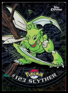 Scyther #123 - Topps Chrome Series 2 Pokemon Card Played - Picture 1 of 2