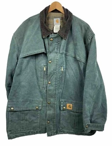 Chaqueta Abrigo Forrada con Manta Verde Carhartt De Colección Para Hombre Talla 2XL C10HTG EE. UU. 0699 - Imagen 1 de 12