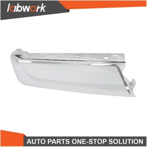Labwork Left Chrome Rear Bumper End Set For 2021-23 Ford F-150 W/O Park Sensors - Picture 1 of 24