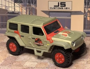 Hot Wheels Monster Truck Custom Build - Jurassic Park Jeep - 4x4 - Unique Piece - Picture 1 of 7