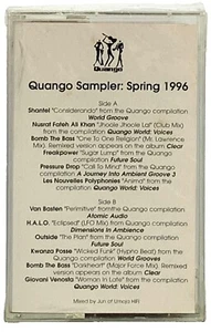 Quango Sampler Spring Electronic Folk World Acid Jazz Promo 1996 Cassette Tape - Picture 1 of 3