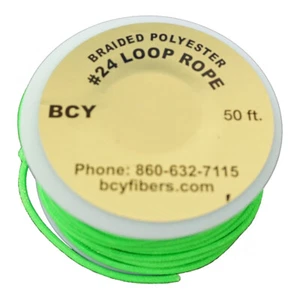 BCY 66529 24 D-Loop Material Neon Green 50 Ft. - Picture 1 of 1