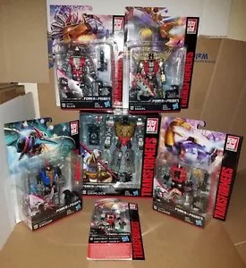 TRANSFORMERS POTP Dinobots Set GRIMLOCK SWOOP SLUG SLUDGE SNARL SLASH VOLCANICUS - Picture 1 of 19