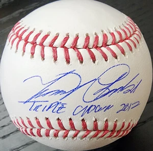 Miguel Cabrera Autographed OMLB Baseball Inscribed Triple Crown 2012 Beckett COA - Picture 1 of 3