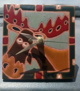 Elch Schreibtisch Fliesenuhr - Bild 1 von 7