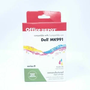 CARTUCCIA DEPOSITO UFFICIO STAMPA COMPATIBILE INCHIOSTRO TRICOLORE DELL SERIE 9 NUOVA CON SCATOLA MK991 - Foto 1 di 5