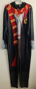 Harry Potter Costume Pajamas Union Suit Unisex Adult Zip Up Gryffindor Large - Picture 1 of 9