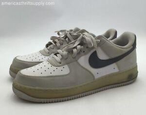 Nike Men's Air Force 1 488298-069 Gray White Lace Up Athletic Shoes - Size 12