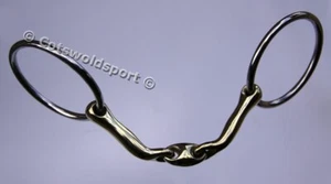 Tongue Saver Lozenge Snaffle German Silver Horse Bit - Picture 1 of 1