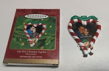 2000 Hallmark Ornament - Our First Christmas Together - Photo Holder