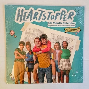 NEU Netflix Heartstopper 2025 Wandkalender zum Aufhängen 12x12 LGBTQ+ mit Poster - Bild 1 von 12