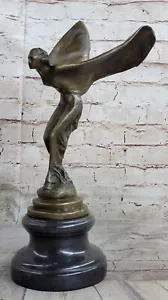 ROLLS ROYCE ""SPIRIT OF ECSTASY"" SHOWROOM BRONZO, FIRMATO CHARLES SYKES ARREDAMENTO CASA - Foto 1 di 10