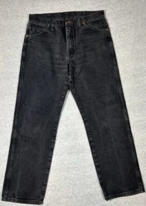 Wrangler Jeans Herren Größe 34x30 Schwarz Western Denim - Bild 1 von 8
