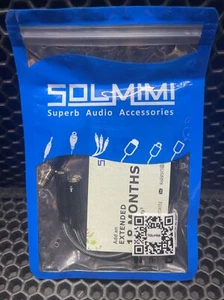 Cable divisor de auriculares SOLMIMI 0,8 pies 25 cm PC cristal nailon EE. UU. Envío gratuito - Imagen 1 de 2