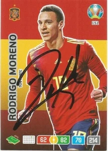 RODRIGO MORENO SIGNED SPAIN EURO 2020 ADRENALYN XL TRADING CARD+COA #151 *LEEDS* - Picture 1 of 1