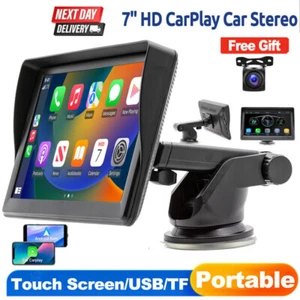 Radio estéreo portátil inalámbrica Apple Carplay Android de 7" Bluetooth + CAM - Imagen 1 de 8