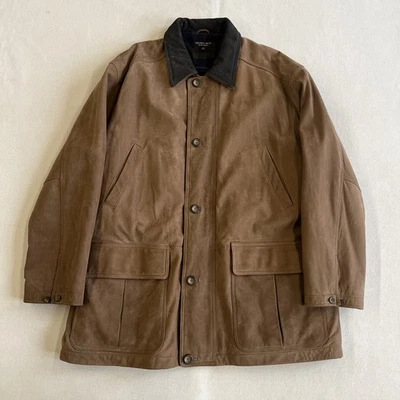 Chaqueta de Gamuza Golden Bear Nubuck Abrigo Marrón XXL Forrado Foto 1 de 4