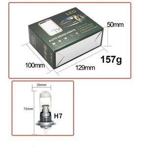 Shock Resistant H7 LED Headlight 6000K for Automotive Night Visibility - Picture 1 of 5