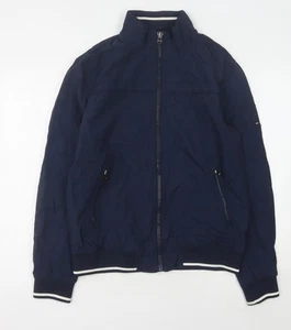 Tommy Hilfiger Hombre Chaqueta Bomber Azul Talla M - Imagen 1 de 12