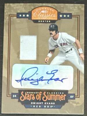 Dwight EVANS🔥2005 Donruss Classics Stars Of Summer Relic AUTO #BOS-8 43/50💥 - Image 1 of 2