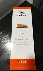 NEW Aetrex Complete Orthotics Med. & High Arch Support Inserts men's Sz 13 L805 - Picture 1 of 9