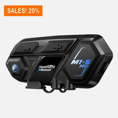 2000M M1-S PRO Motorcycle Intercom 10Rider Motorbike Bluetooth Helmet Headset AU - image 1 of 4