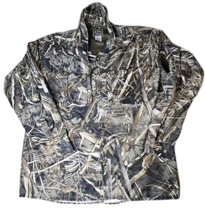 Drake Button Down Shirt Men's 2XL Realtree Max-5 Waterfowl Hunting Camo Vented - Picture 1 of 11