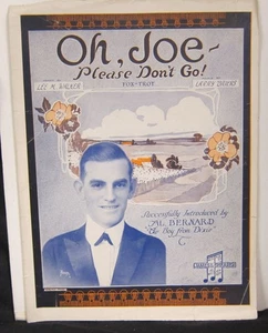 Oh, Joe - Lee M. Walker & Larry Briers - Partituras 1920 - Imagen 1 de 3