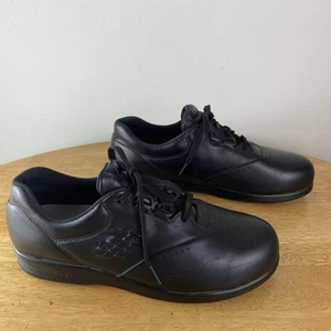 SAS Tripad Free Time Women's Leather Shoes Size 11 M Black Lace Up - Picture 1 of 9