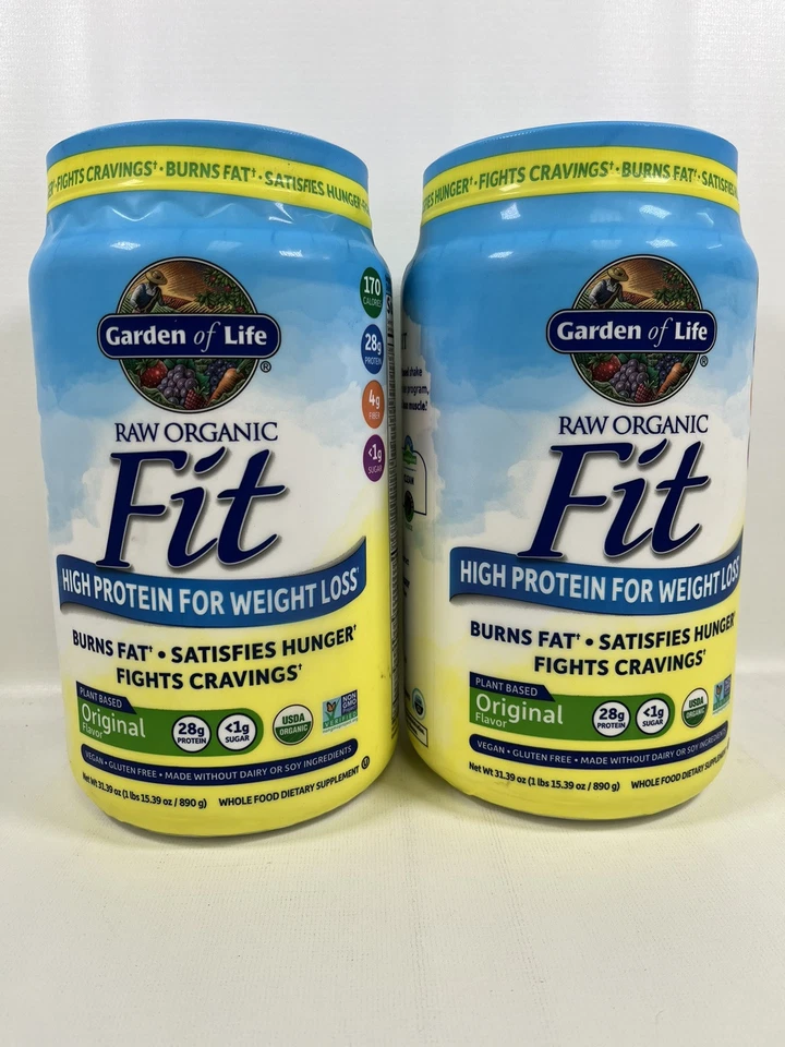 2x Garden of Life Raw Organic Fit High Protein, Original Protein 1lbs 15.39 Oz - Image 1 of 1
