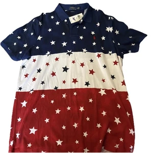 Polo Ralph Lauren Men Stars And Stripes Shirt NWT Size XL - Picture 1 of 6
