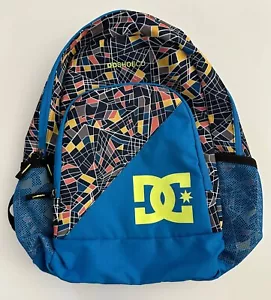 DC Shoes Co Adjustable Strap Backpack Bag - Turquoise Blue & Multi NWOT - Picture 1 of 7