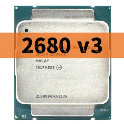 Intel Xeon E5-2680 v3 SR1XP 2.5GHz 12 Cores LGA2011-3 CPU Processor - Image 1 of 2